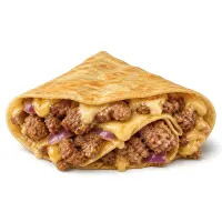 Home-style meat crepe burger