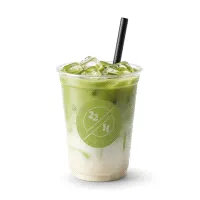 Iced matcha Spanish latte