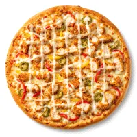 Large crispy chicken pizza