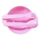 Child's Plate + Spoon + Fork