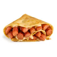 Crepe hot dog