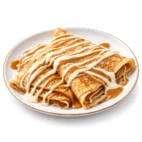 White Chocolate Caramel Crepe