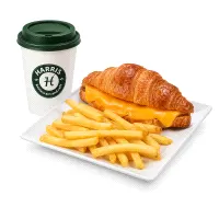 Croissant with cheese