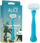 A ladies' deluxe shaver with 3 blades and 1 head * a yogurt box