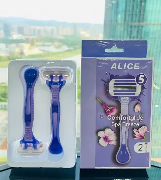 Alice Women's Deluxe Razor 3 Blades 1 Piece Purple