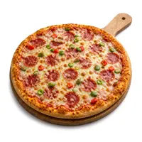 Salami pizza