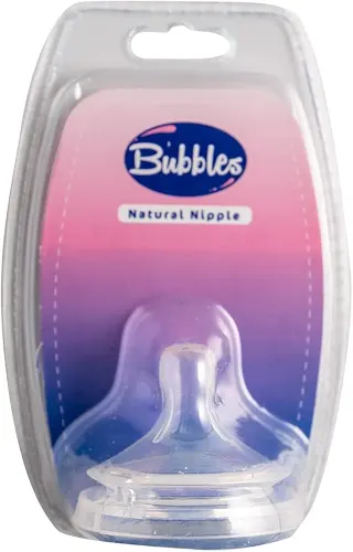 Bubbles Natural Nipple 12 Months