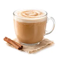 Latte with cinnamon