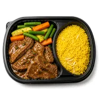Steak with gravy sauce