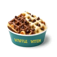 half a half waffle witch