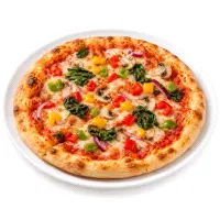 Small vegetable pizza