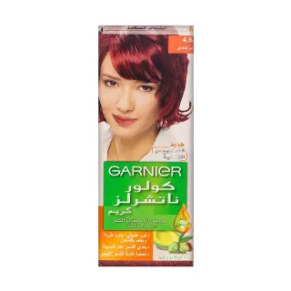 غارنية صبغة 4.6 برغندي + طبق وفرشاة