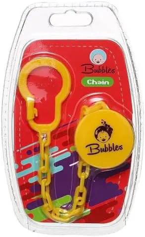 Babbles Pacifier Circular Chain Yellow +3 Months