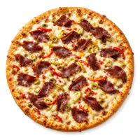 Large pizza with basterma