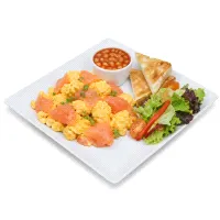 Scrambled Eggs with Salmon