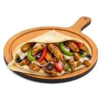 Chicken shawarma crepe