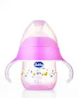 Bubbles Natural Feeder 150ml With Handle Pink