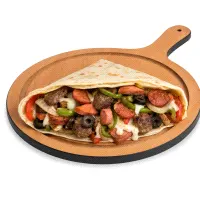 Mixed meat crepe