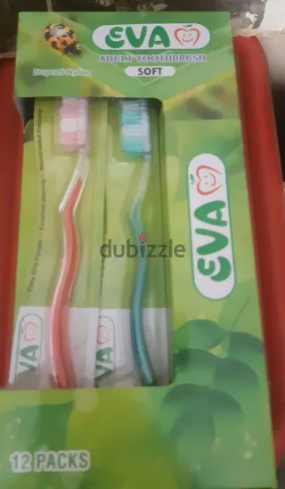 Eva adult toothbrush medium pack of 12 pieces