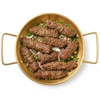 Lamb kebabs with pistachios