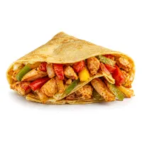 Chicken fajita crepe
