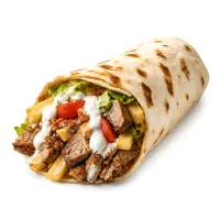 Syrian Fries and Shish Sandwich
