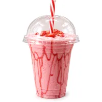 Strawberry yogurt milkshake