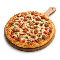 Mixed meat pizza