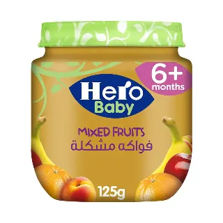 هيرو بيبي وجبات موز مهروس 125جرام