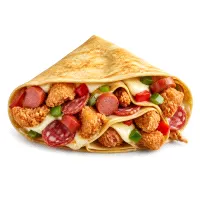 Hot Dog and Strips Crepe