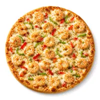 Large shrimp pizza