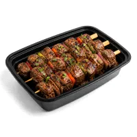 Grilled lamb skewers