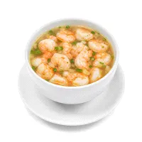 Shrimp meat soup
