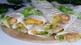 Chicken strips tortilla sandwich