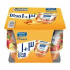 Almarai Yogurt Treats with Peaches - 105g - 3+1 Pack