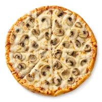 Small mushroom pizza
