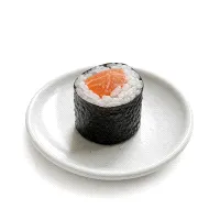 smoked salmon hoso oshi roll
