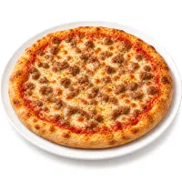 Large minced meat pizza
