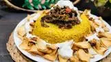 فته شاورما لحمه