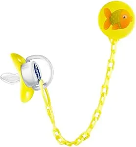 Bubbles Circular Yellow Pacifier Newborn