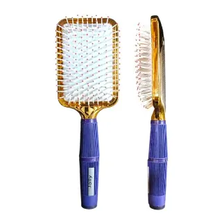 Jolly hair brush with serrated handle