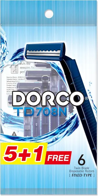 Dorco Men's Razor 5+1 Blue Bag