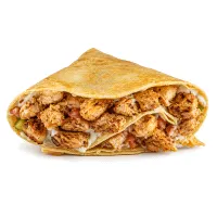 Chicken shawarma crepe