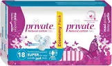 private maxi 18 pads