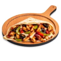 Barbecue chicken crepe