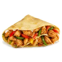 Chicken fajita crepe