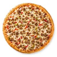 Small meat pizza
