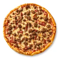 Medium meat pizza