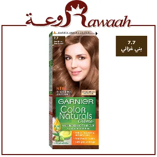 غارنية صبغة 7.7 بني غزالي + طبق وفرشاة