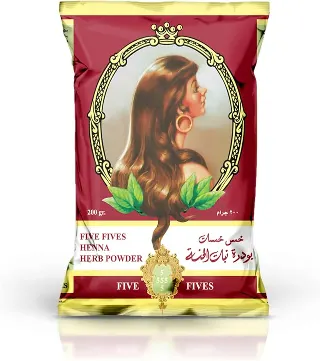 خمس خمسات بودرة سوبر أحمر صغير